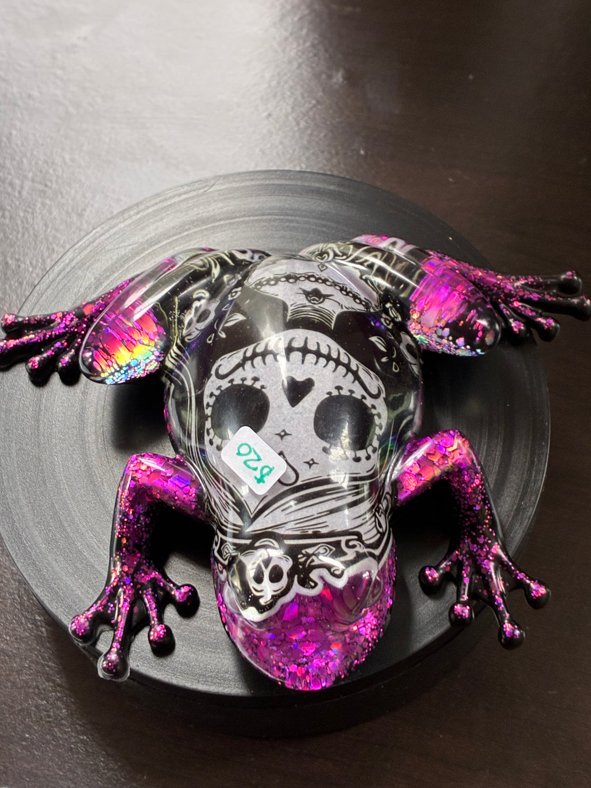 Sugar Skull Holographic Resin Frog – additional product view