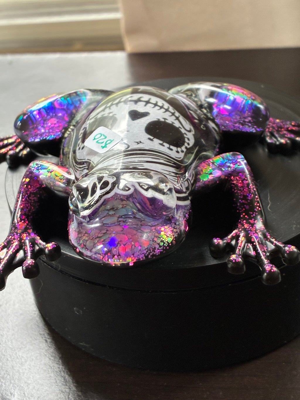 Sugar Skull Holographic Resin Frog – additional product view
