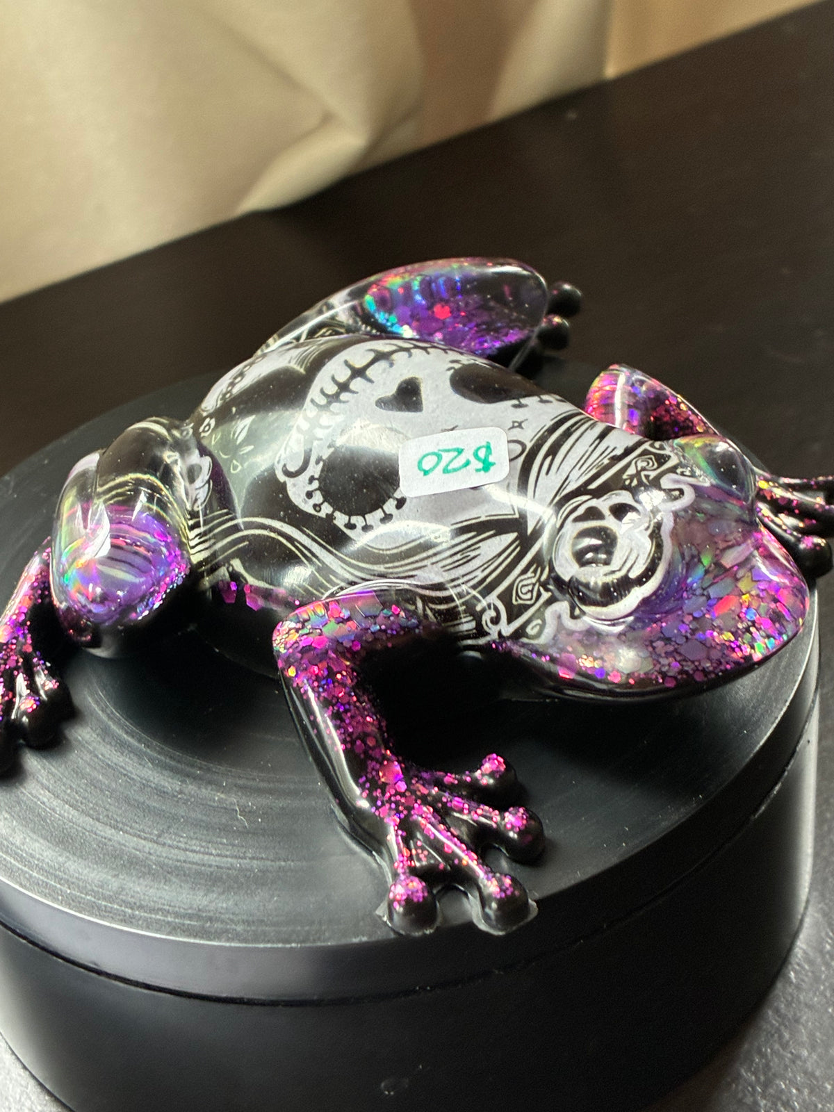 Sugar Skull Holographic Resin Frog – additional product view
