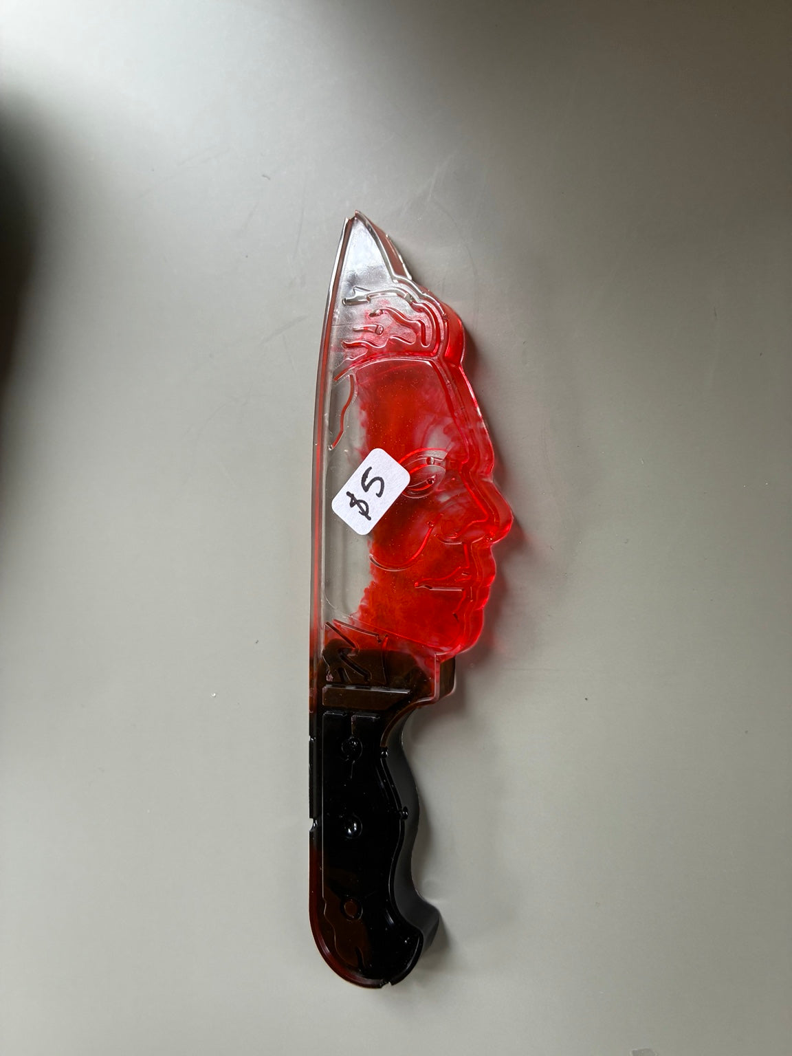 Masked Face Resin Knife Decoration